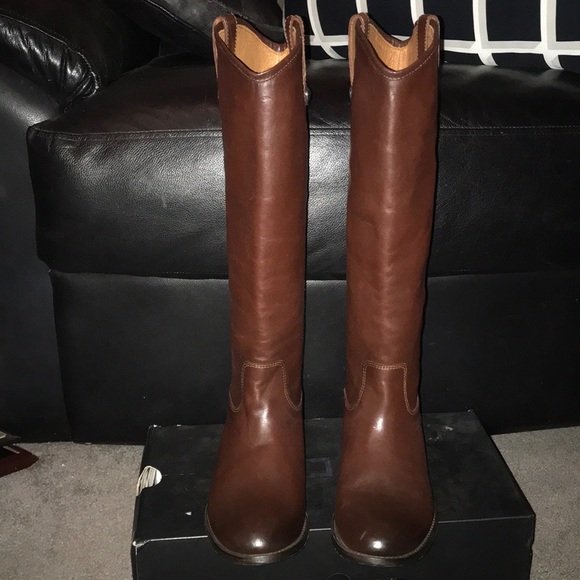 Frye Shoes - Never worn Frye Melissa Button boots (Redwood)